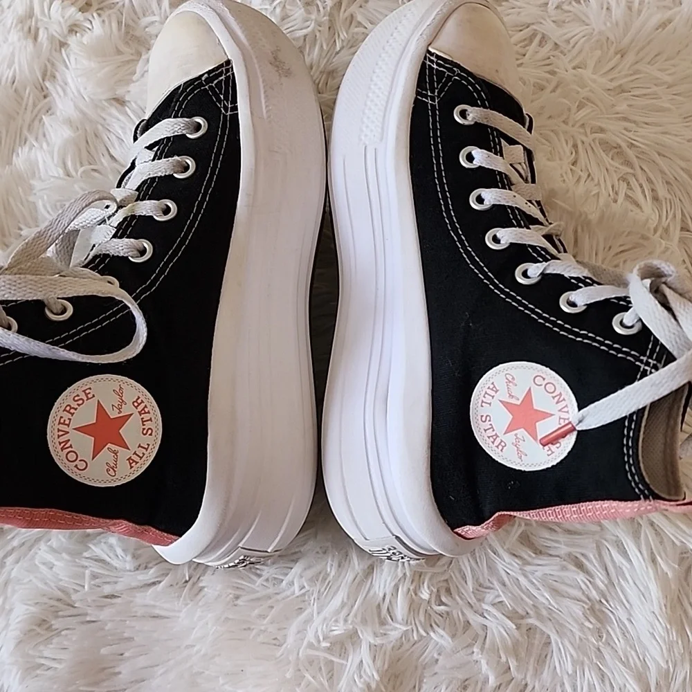 Converse All Star Black High-Top Sneakers with White Laces